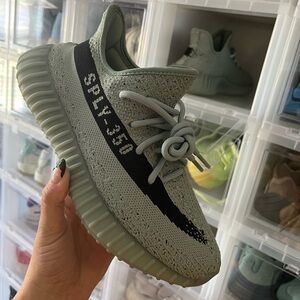 adidas Yeezy Boost 350 V2 in Sage and Black